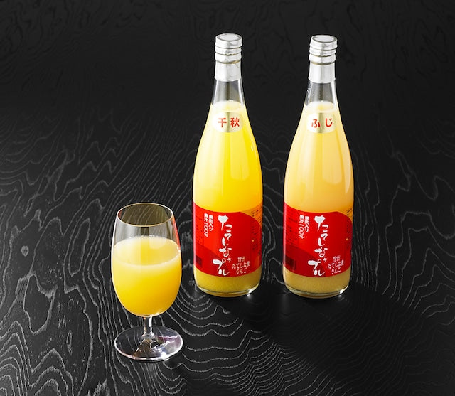 たてしなップル フレッシュりんごジュース果肉入り3本セット(ふじ 720ml2本 / 千秋 720ml1本)簡易箱入り