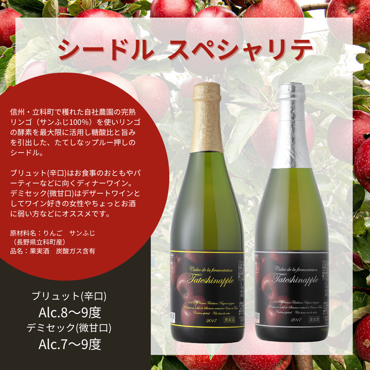 シードルスペシャリテ 750ml 2本